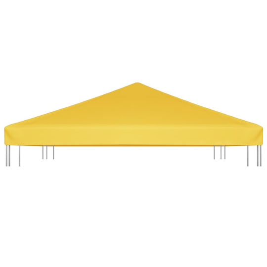 Gazebo top cover in yellow, 4x3 m, durable polyester fabric, water resistant for outdoor furniture and lounge areas.