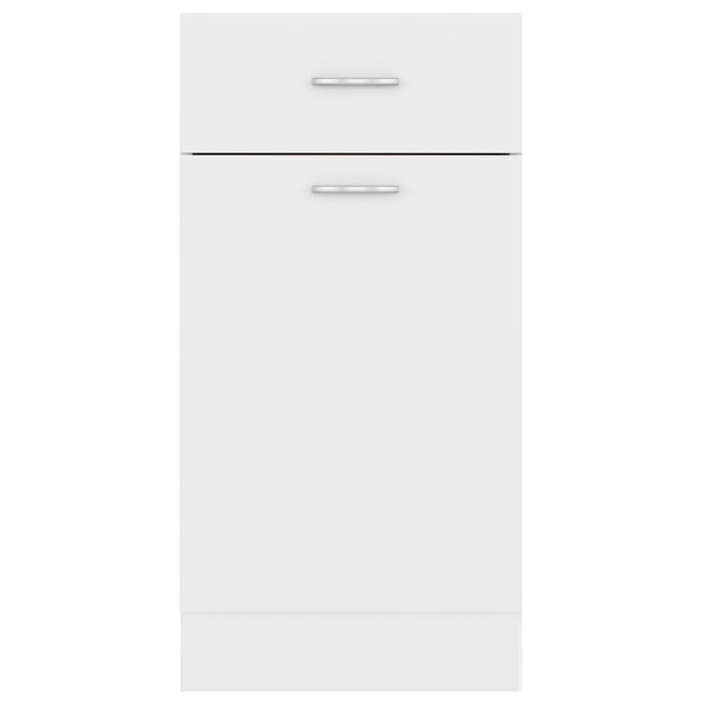 Drawer Bottom Cabinet White 40x46x81.5 cm Engineered Wood