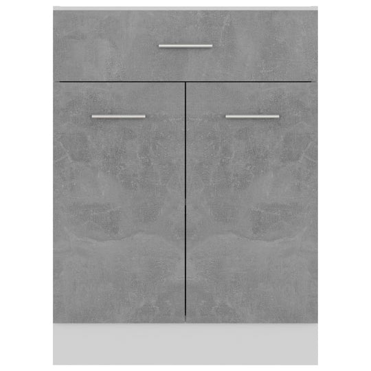 Drawer Bottom Cabinet Concrete 60x46x81.5 cm Engineered Wood , Cabinets & Storage -> Kitchen Cabinets , Cabinets & Storage -,Durable,eligant,Furniture -,Home & Garden -,Kitchen Cabinets,Modern Design,new-305021,Wooden Furniture