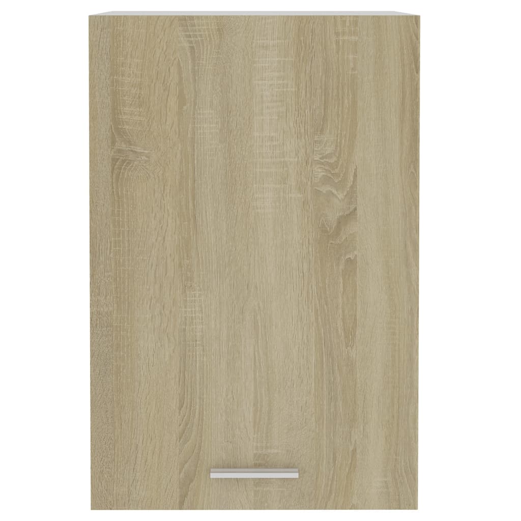 Sonoma Oak Hanging Cabinet 39.5x31x60 cm Engineered Wood, perfect for kitchen storage and organization.