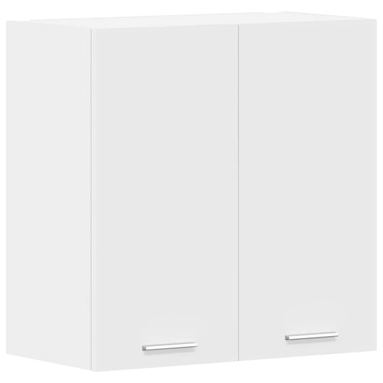 Hanging Cabinet Lyon 60x31x60 cm Engineered Wood wall-mounted kitchen cabinet in white with two doors.
