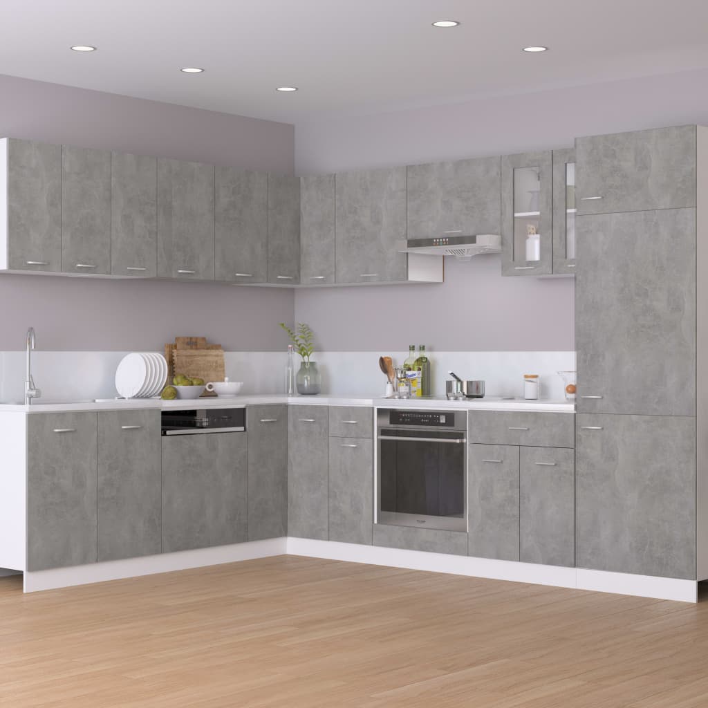 Hanging Cabinet Concrete 60x31x60 cm Engineered Wood , Cabinets & Storage -> Kitchen Cabinets , Cabinets & Storage -,Durable,eligant,Furniture -,Home & Garden -,Kitchen Cabinets,Modern Design,new-305021