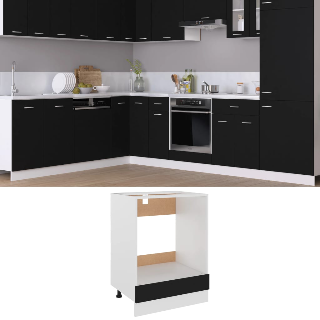 Oven Cabinet 60x46x81.5 cm Engineered Wood , Kitchen Cabinets