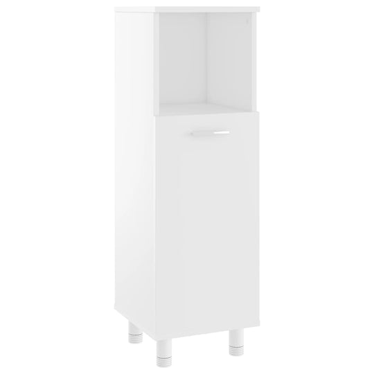 Bathroom Cabinet 30x30x95 cm Engineered Wood with sleek design and storage compartments for bathroom organization.