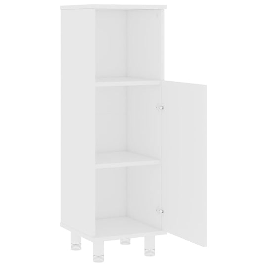 Bathroom Cabinet  30x30x95 cm Engineered Wood with 3 compartments and 1 door for organized storage.
