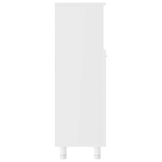 Bathroom Cabinet 30x30x95 cm Engineered Wood in sleek white finish, designed for modern bathrooms.