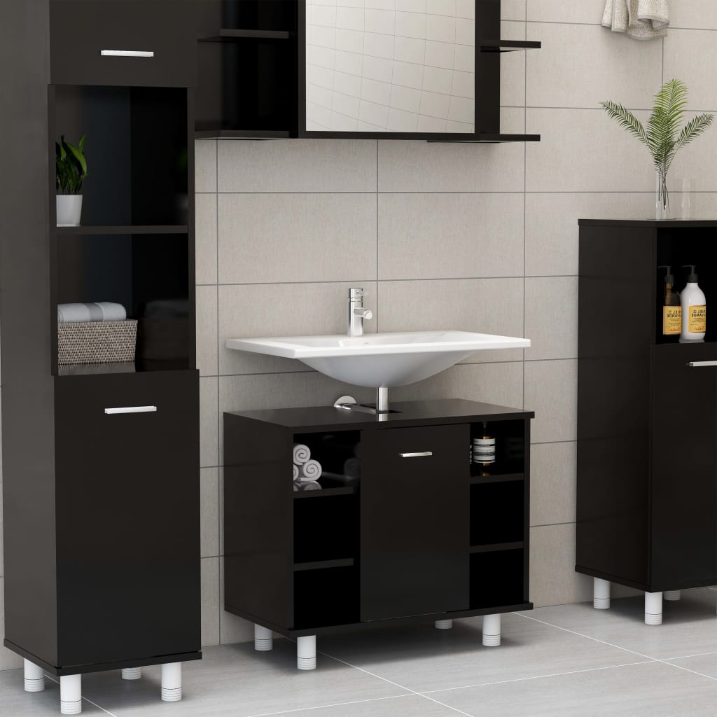 Bathroom Cabinet 60x32x53.5 cm Engineered Wood , Furniture -> Furniture Sets -> Bathroom Furniture Sets , Bathroom Furniture Sets,Durable,eligant,Furniture -,Furniture Sets -,Modern Design,new-305021