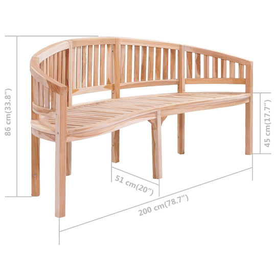 Banana Bench Solid Teak Wood , GARDEN BENCH , Furniture -,garden decor,Home & Garden -,Modern Design,new-305021,Outdoor Benches,Outdoor Furniture -,Outdoor Seating -,Outdoor Structures -,Wooden Furniture