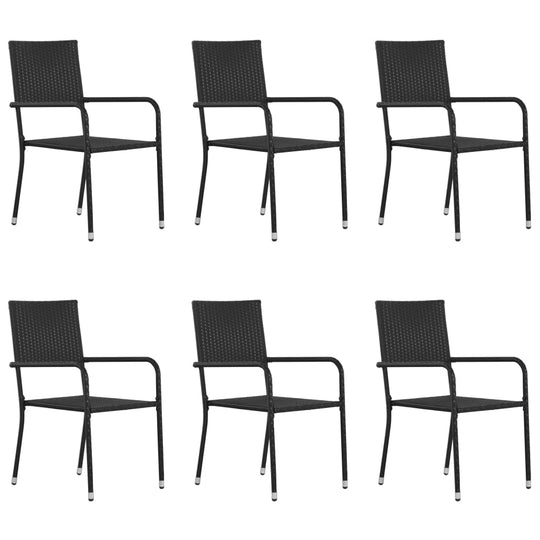 Outdoor Dining Chairs 6 pcs Poly Rattan , Outdoor Seating -> Outdoor Chairs