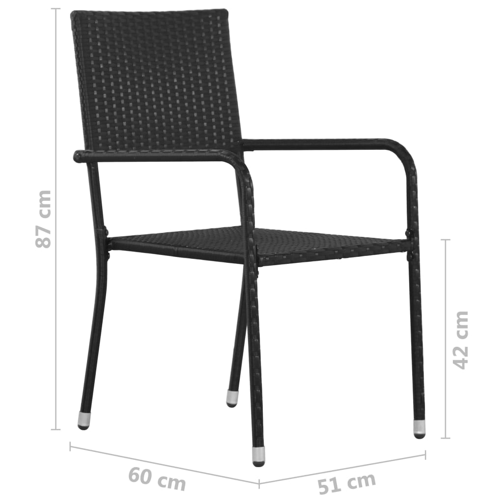 Outdoor Dining Chairs 6 pcs Poly Rattan , Outdoor Seating -> Outdoor Chairs