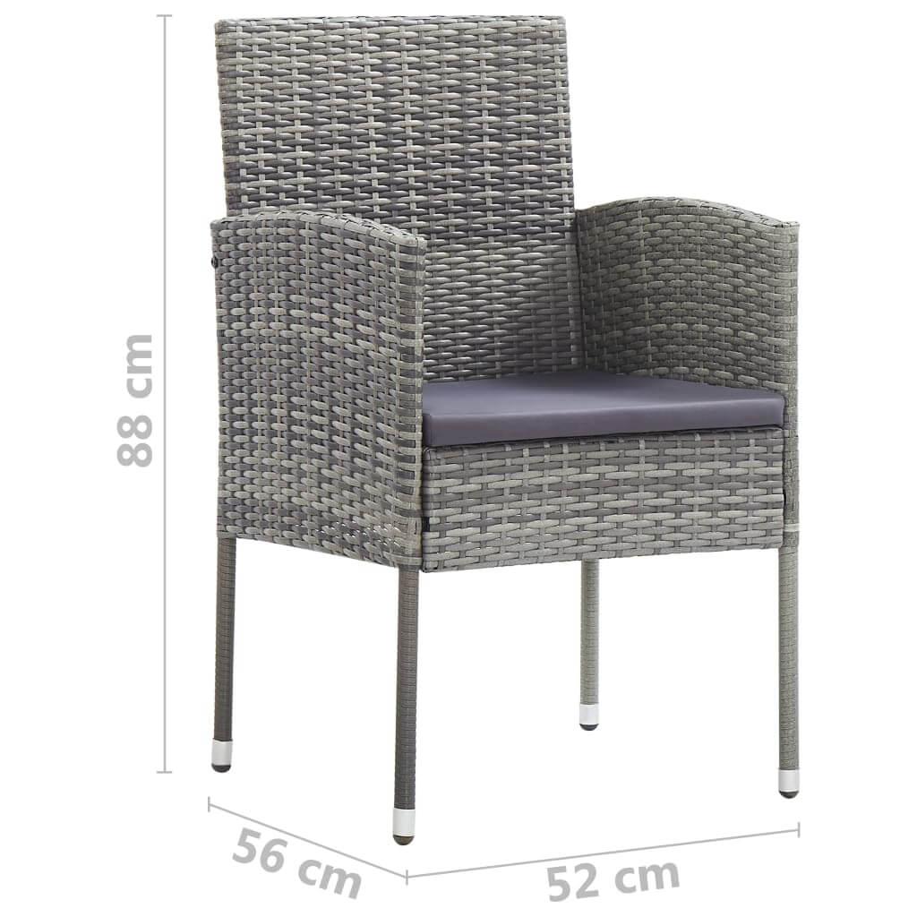 Garden Chairs 4 pcs Poly Rattan . Furniture -> Outdoor Furniture -> Outdoor Seating -> Outdoor Chairs