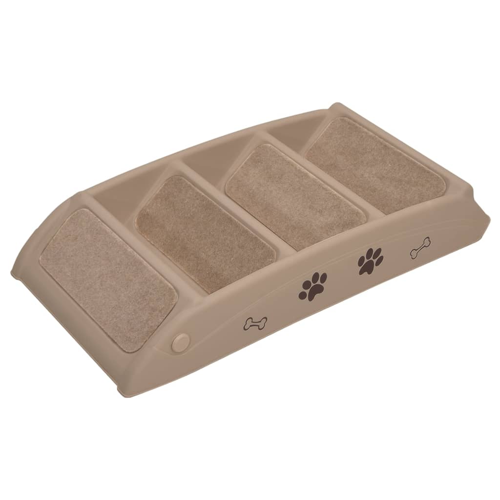 Folding Dog Stairs 62x40x49.5 cm with non-slip surfaces for easy pet access.