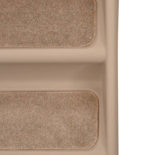 Close-up view of the steps on Folding Dog Stairs 62x40x49.5 cm, featuring non-slip surfaces for pet safety.