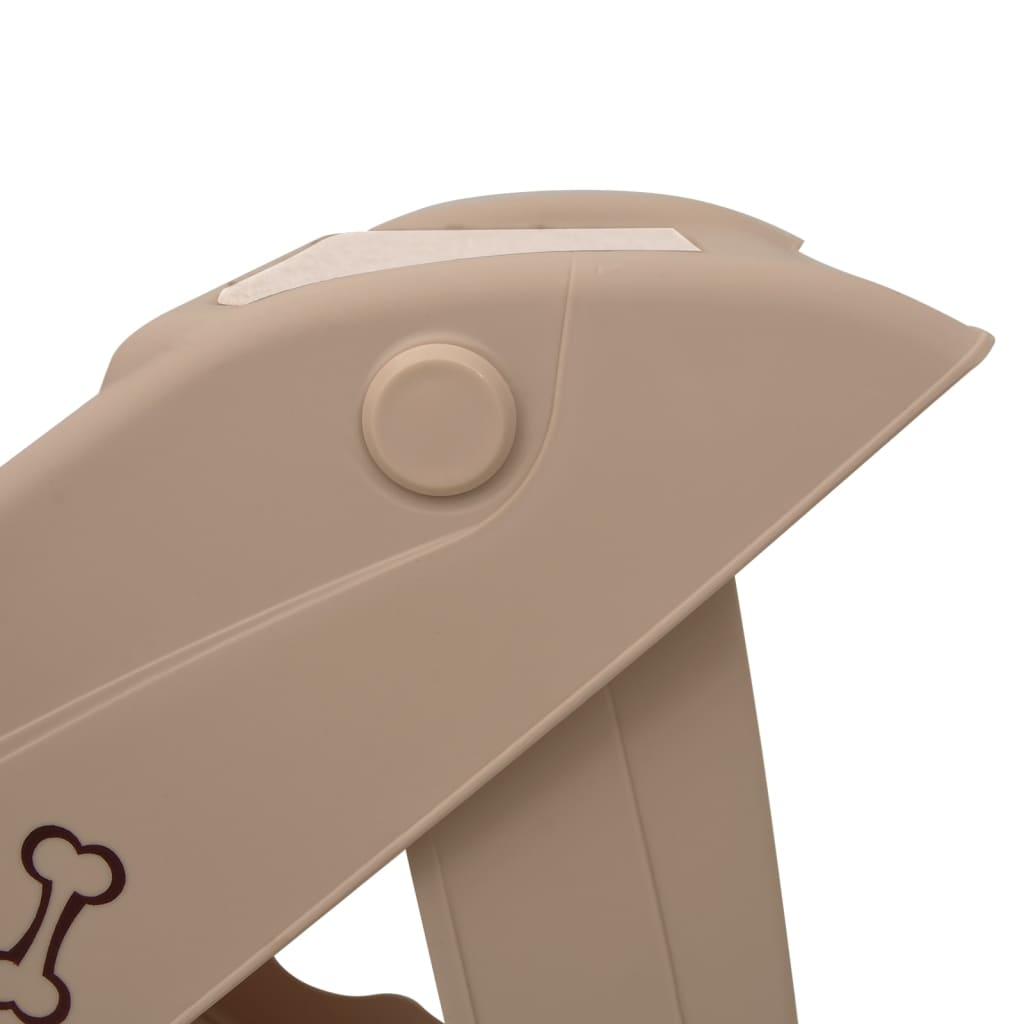 Folding Dog Stairs  62x40x49.5 cm close-up view of design and button features.