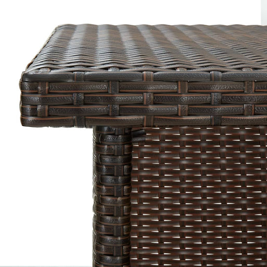 Corner Bar Table  100x50x105 cm Poly Rattan