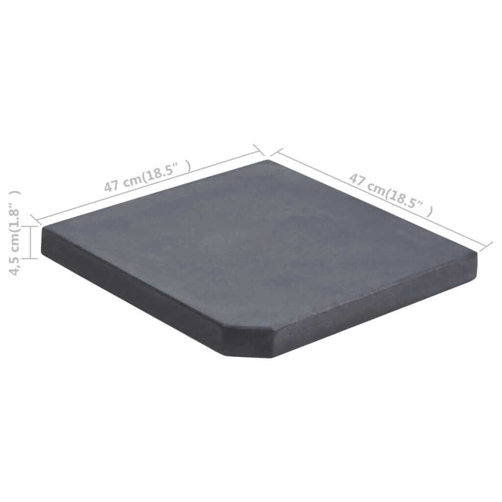 Umbrella Weight Plate  Granite Square 25 kg