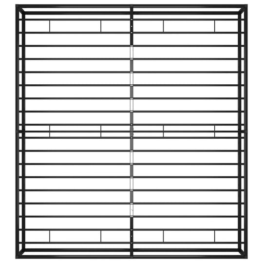 Bed Frame without Mattress  Metal 160x200 cm with sturdy slats and elegant powder-coated design.