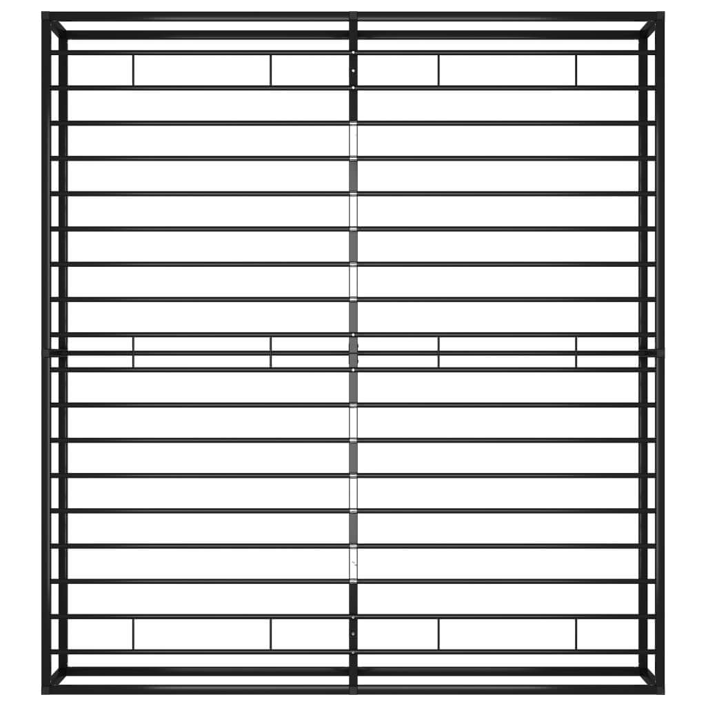 هيكل سرير معدني بدون مرتبة، مقاس 180×200 سم، مقاس سوبر كينج