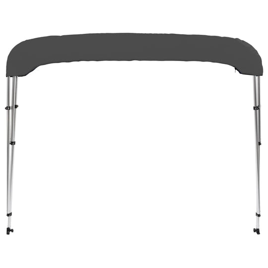 Bow Bimini 3 Bow Bimini Top in Anthracite color, 183x160x137 cm, providing sun protection for outdoor furniture and boating.