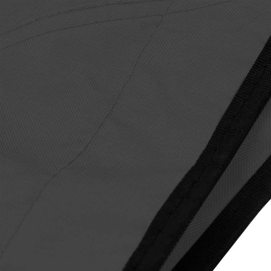 Bow Bimini Close-up of the black fabric detail of a bimini top, showcasing durable polyester material for outdoor furniture protection.