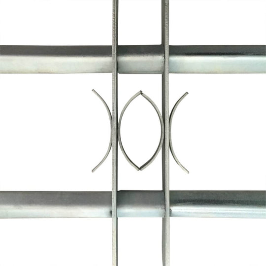 Adjustable Security Grilles for Windows  pcs featuring robust galvanised steel crossbars with decorative elements.