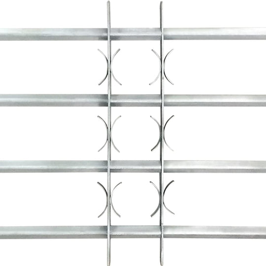 Adjustable Security Grilles for Windows  pcs, durable galvanised steel design with decorative elements.