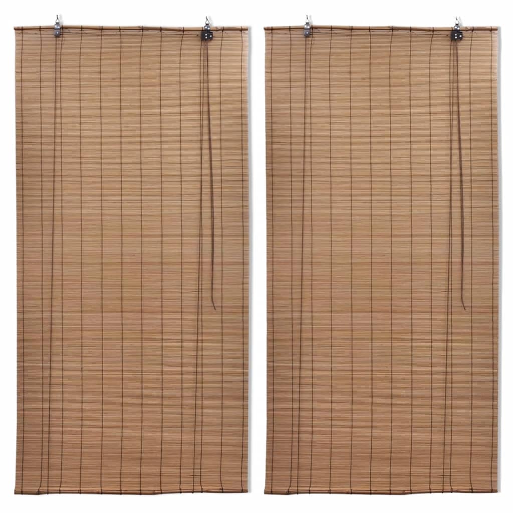 Bamboo Roller Blinds  pcs, natural bamboo design, privacy and light filtering for various interior styles.