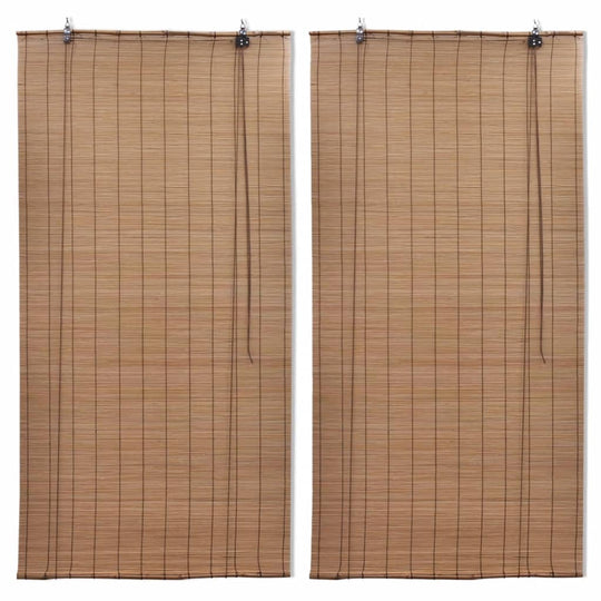 Bamboo Roller Blinds  pcs, natural bamboo design, privacy and light filtering for various interior styles.