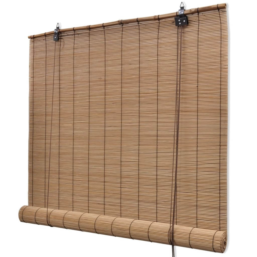 Bamboo Roller Blinds  pcs showcasing natural bamboo slats and woven cords for light filtering and privacy.