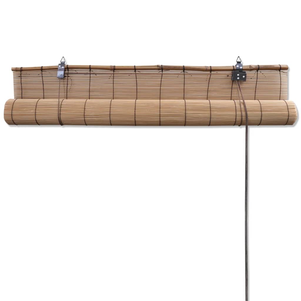 Bamboo Roller Blinds  pcs showcasing natural bamboo design and woven cord details for elegant window dressing.