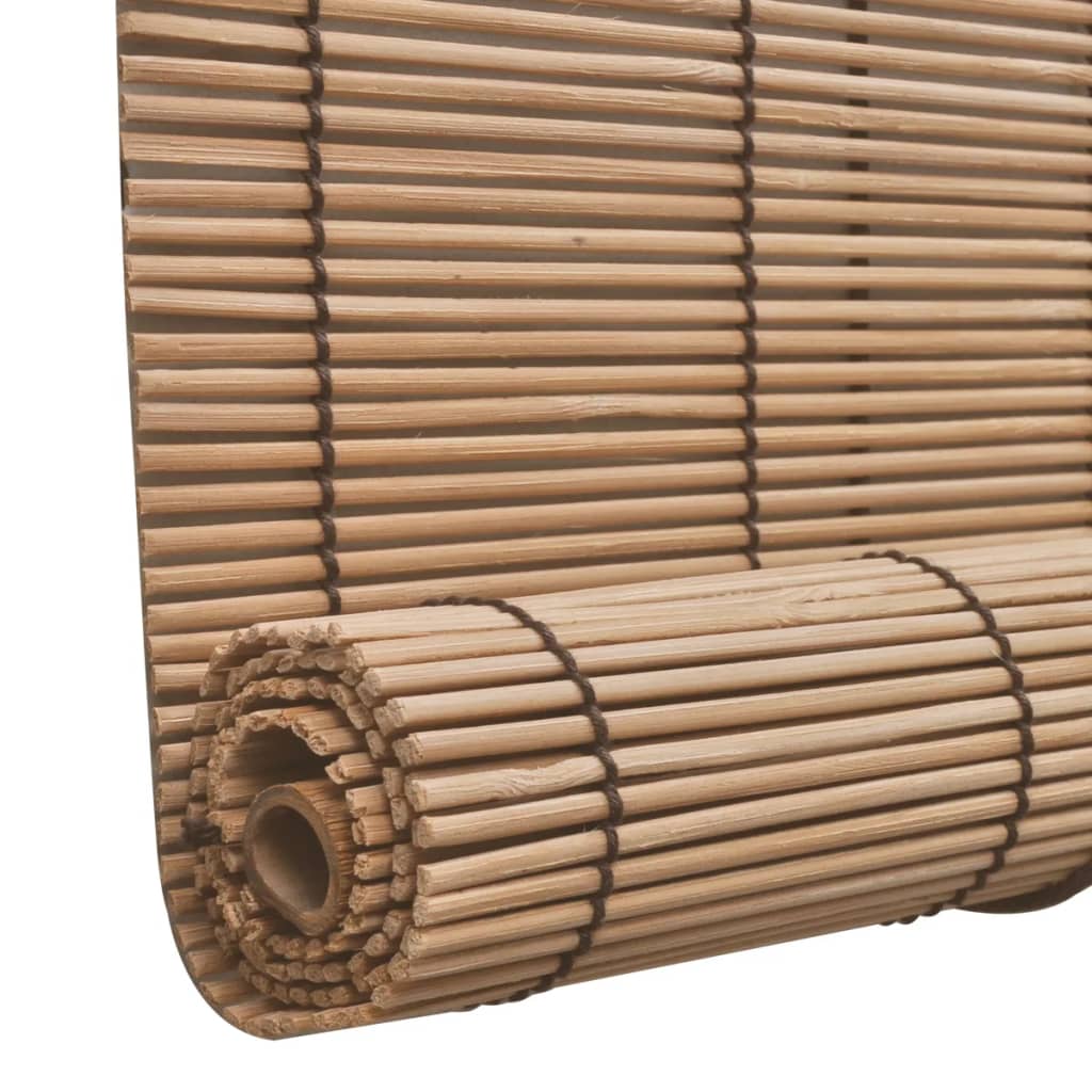 Bamboo Roller Blinds  pcs showcasing natural bamboo material, rolled for easy installation and light filtering.