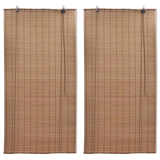 Bamboo Roller Blinds  pcs 150 x 220 cm offering light filtering and privacy in a stylish natural design.