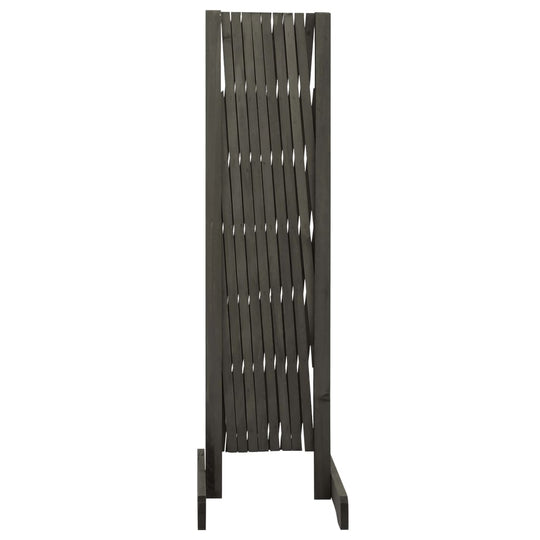 Garden Trellis Fence Grey 180x100 cm Solid Firwood