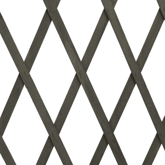 Garden Trellis Fence Grey 180x100 cm Solid Firwood