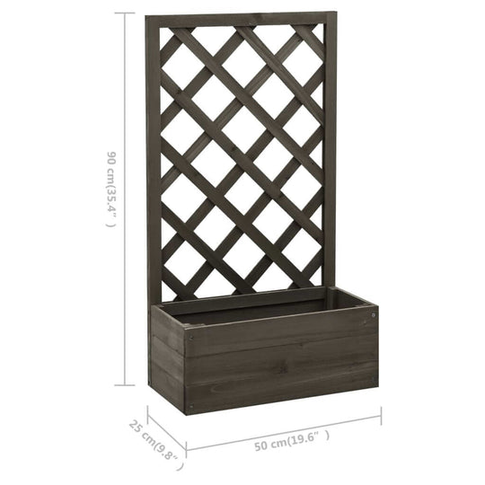 Garden Trellis Planter 50x25x90 cm Solid Firwood , Home & Garden -> Lawn & Garden -> Gardening -> Pots & Planters