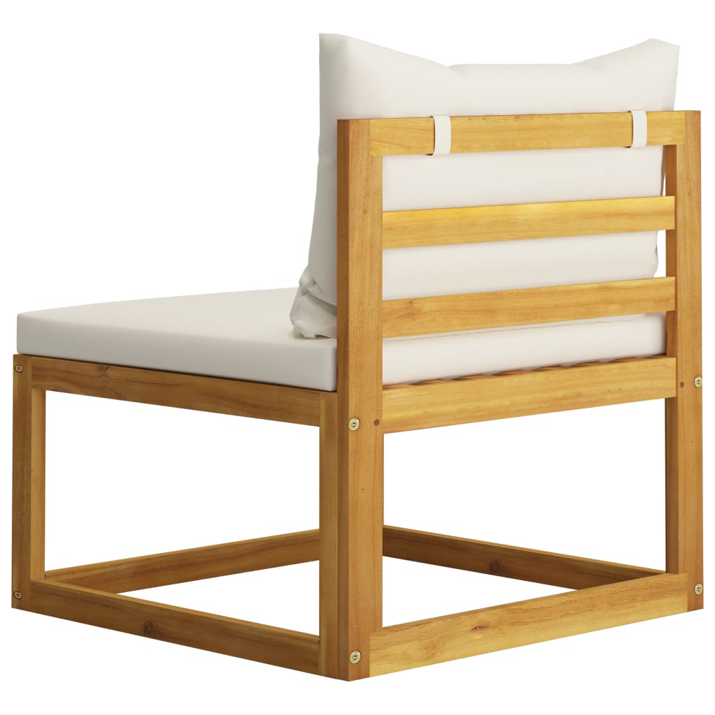 Garden Lounge 5 Piece Set with Cushion  Solid Acacia Wood