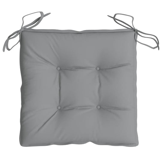 Gray Chair Cushions 2 pcs 40x40x7 cm Oxford Fabric with soft filling and durable material for outdoor use