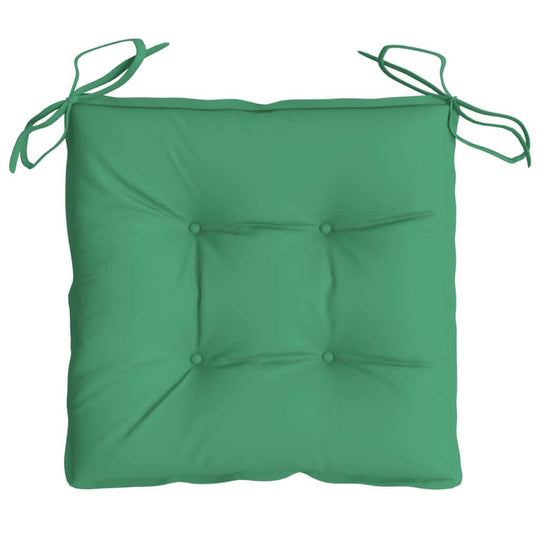 Chair Cushions 2 pcs 40x40x7 cm Oxford Fabric in green, showcasing durable and water-resistant outdoor seating comfort.
