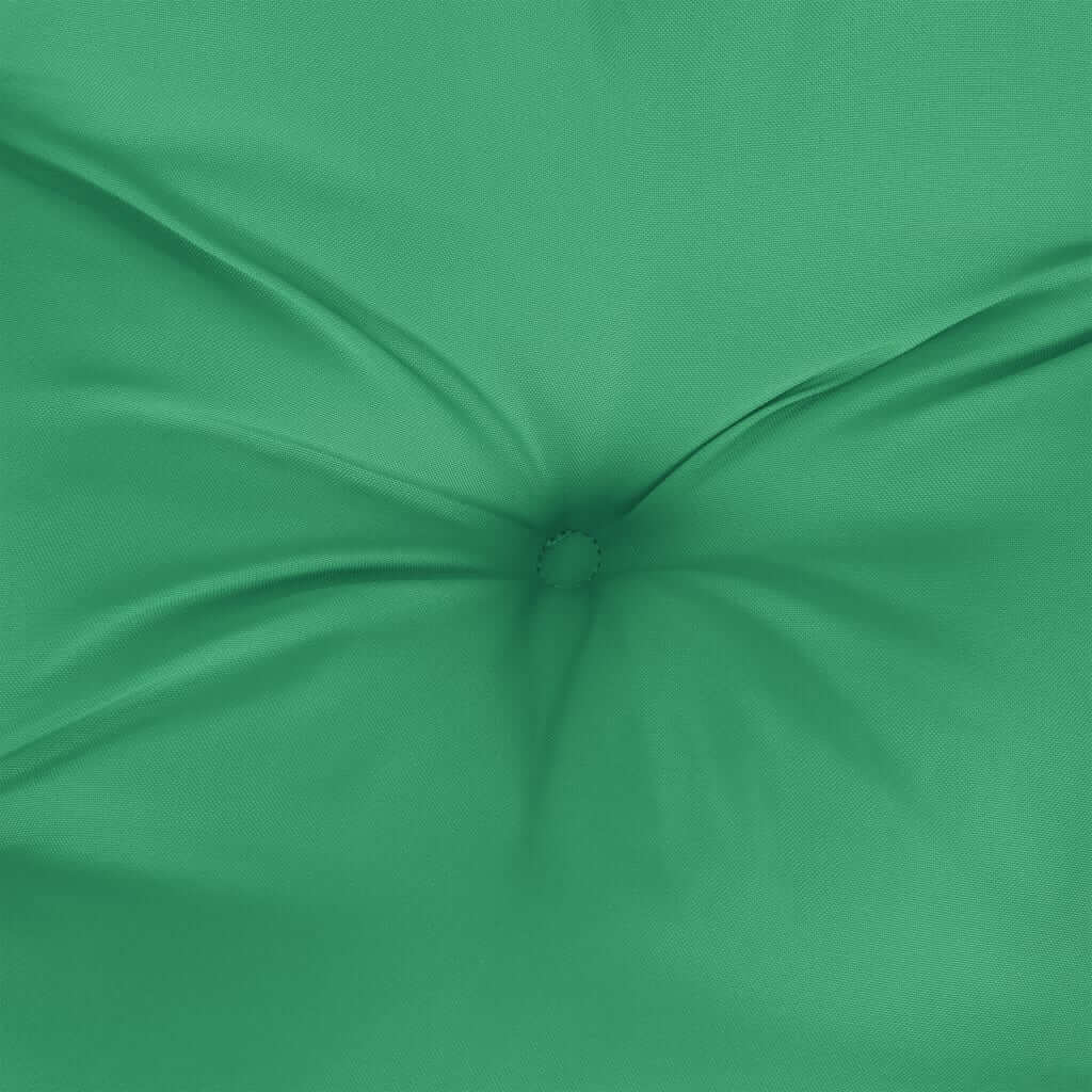 Close-up of green Chair Cushions 2 pcs 40x40x7 cm Oxford Fabric with soft filling, showcasing high-quality, durable, water-resistant Oxford textile.