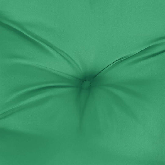 Close-up of green Chair Cushions 2 pcs 40x40x7 cm Oxford Fabric with soft filling, showcasing high-quality, durable, water-resistant Oxford textile.