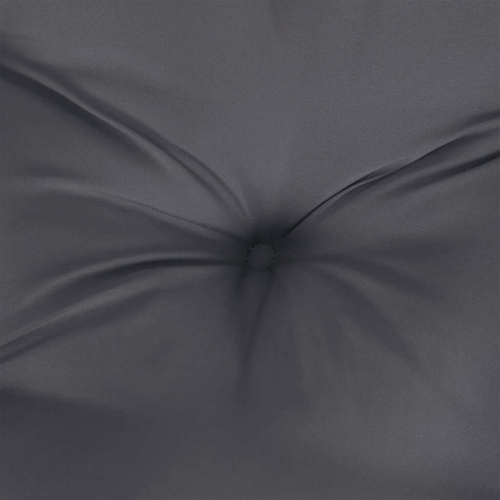 Close-up of Chair Cushions 2 pcs 50x50x7 cm Oxford Fabric in dark grey, showcasing durable and water-resistant material.