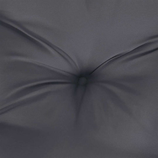 Close-up of Chair Cushions 2 pcs 50x50x7 cm Oxford Fabric in dark grey, showcasing durable and water-resistant material.