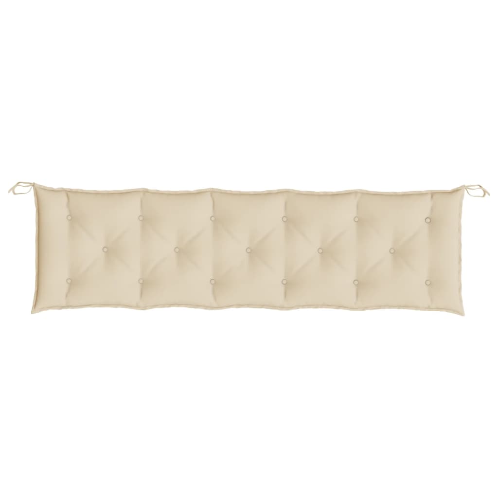 Garden Bench Cushion Beige 180x50x7 cm Oxford Fabric