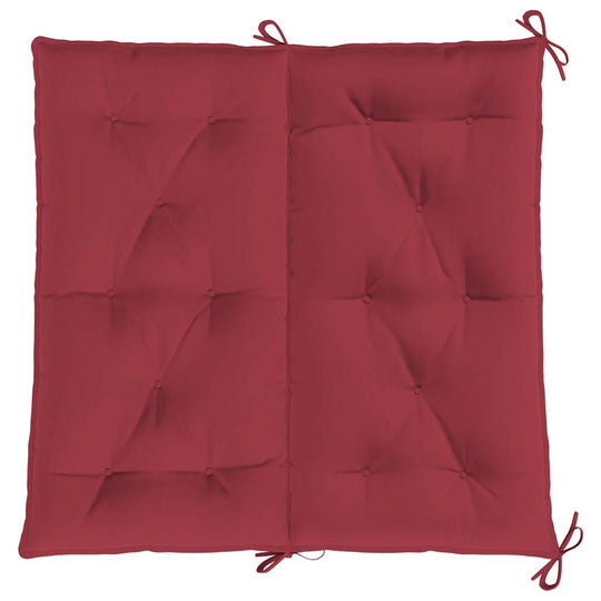 Garden bench cushion in wine color, 100x(50+50)x7cm, made from durable Oxford fabric for outdoor furniture.