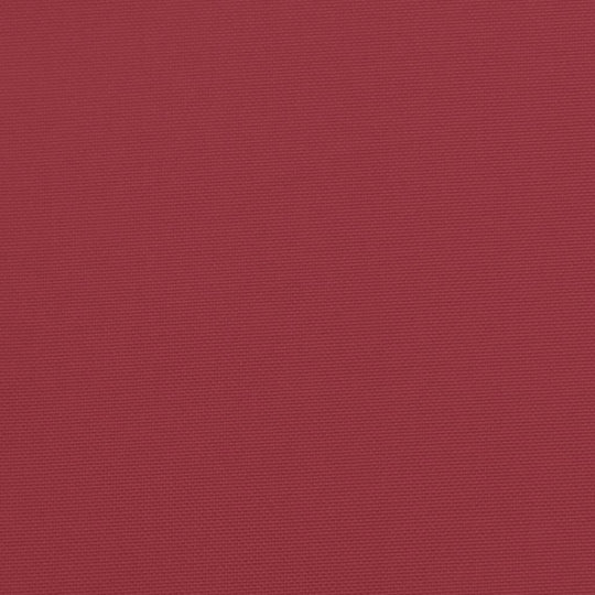 Close-up of durable red Oxford fabric used for garden bench cushions, lightweight, water-resistant, and breathable.