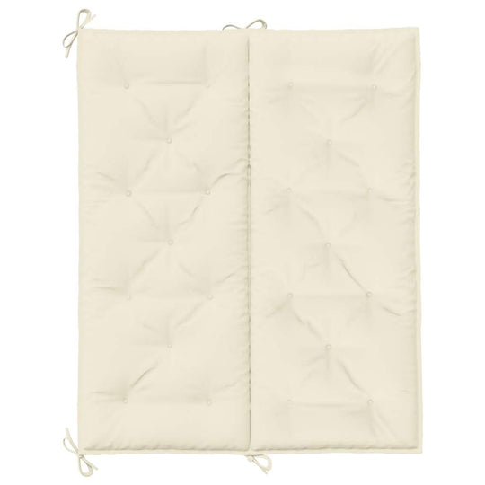 Garden Bench Cushion Cream  120x(50+50)x7cm Oxford Fabric