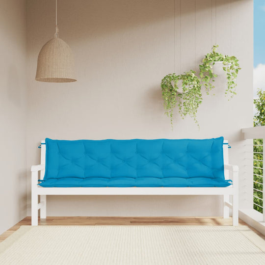 Garden Bench Cushions 2 pcs 150x50x7cm Oxford Fabric , Home & Garden -> Decor -> Chair & Sofa Cushions , Chair & Sofa Cushions,Chairs -,Decor -,Durable,eligant,Furniture -,Home & Garden -,Home Decor,Modern Design,new-305021,Outdoor Furniture -,Outdoor Fur