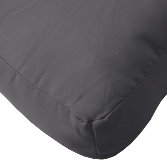 Close-up of Pallet Cushions 2 pcs Oxford Fabric in dark grey, highlighting the durable and water-resistant Oxford material.