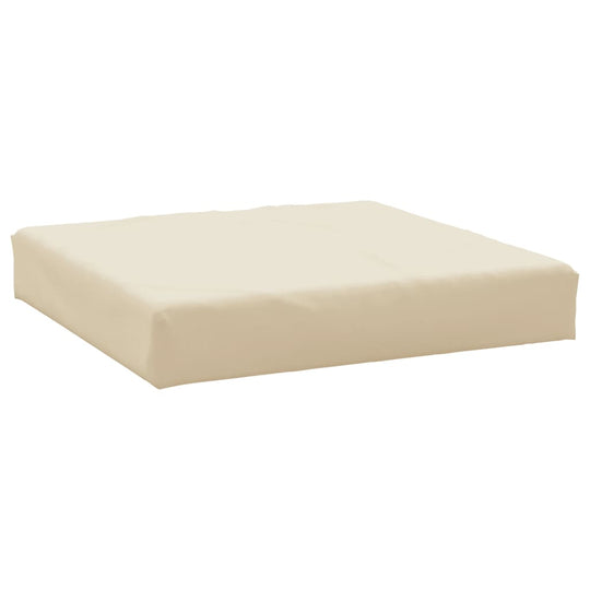Single beige cushion from Pallet Cushions 3 pcs Oxford Fabric set, ideal for outdoor use, featuring water-resistant and durable Oxford fabric.