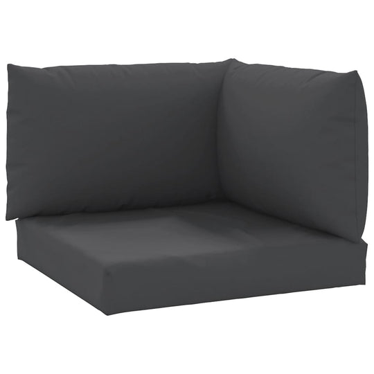 Pallet Cushions 3 pcs Oxford Fabric in dark color, durable and water-resistant, perfect for outdoor seating comfort.